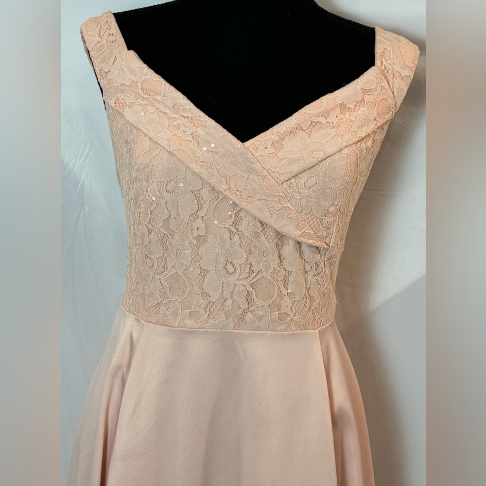 torrid Blush Pink High-Low Off-Shoulder Dress - Picture 6 of 13